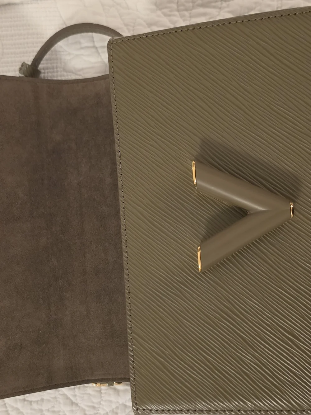 Louis Vuitton Twist Epi Mm Khaki Bag